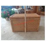 WICKER STORAGE TRUNK