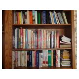 3 SHELVES OF COOKBOOKS