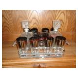 GLASS LIQUOR DECANTER SET