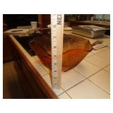 TIERA AMBER GLASS BOWL