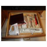 KITCHENAID HAND MIXER, ELEC KNIFE, KNIFE SHARPENER