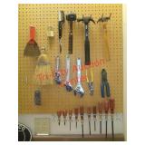 SCREWDRIVERS, PADLOCK, HAMMERS, CRECENT WRENCHES +