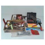 Bore brushes, drill bits and other assorted tools