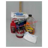Turtle Wax orbital polisher and assorted cleaners