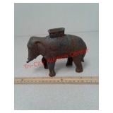 Cast iron elephant coin Bank