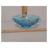 Jefferson Glass Company blue glass bowl