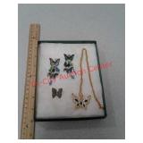 Butterfly Jewelry assortment includes earrings,