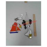 Tiffany Stained Glass set of sun catchers with