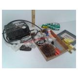 Home and garage air compressor, door hinges and