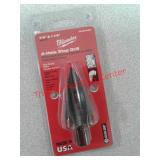 New Milwaukee 2 hole step drill 7/8 inch and 1