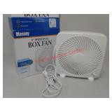 Massey 9-inch personal box fan - 3 Speed - tested