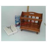 Wood magazine holder, Borg scale, travel iron