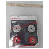 Four-piece grinder brush kit