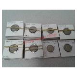 37 Nickel coins