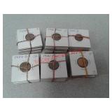 57 pennies coins - 1940, 1951, 1958, 1963