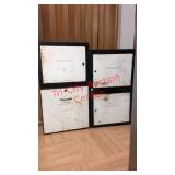 >Set of four vintage meat lockers 3 with hinged