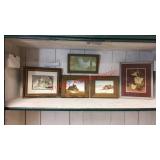 >Set of 5 mixed wall decor hangings