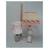 2 table lamps