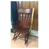 > solid wood rocking chair