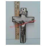 Metal religious Jesus on the cross wall hanging