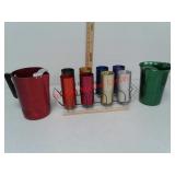 Vintage aluminum pitchers and glasses - Regal,