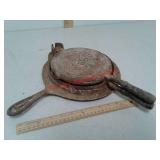 Stover cast iron waffle iron