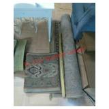 >large area rug with matching runner