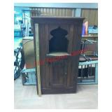 >antique wood altar cabinet