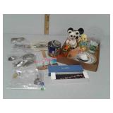 Misc lot - costume jewelry, Planters, Banks, slag