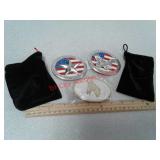 3 belt buckles