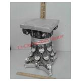 Ceramic plaster plant stand pedestal