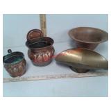 Brass and copper pieces