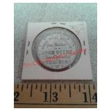 John Deere tractor fuel dollar good luck token