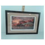Family gathering framed print picture