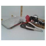 Sonic Drive-In window tray, laundry tongs,