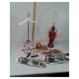 Vintage neckties, Neptune meter desk clock + + +