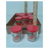 10 Merry Christmas glass jars with lids