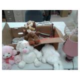 Fire escape ladder, Precious Moments plates,