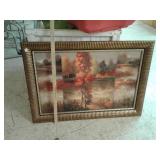 > Large framed picture artwork