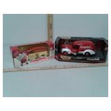 2 Campbell Soup toy delivery vans