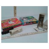 Vintage games, Sears water waving Combs, Atlas