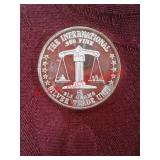 One troy ounce 999 fine silver round - the