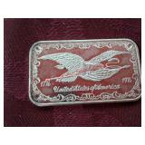 One troy ounce 999 fine silver bar