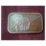 One troy ounce 999 fine silver bar