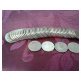 50 president dollar coins - US currency