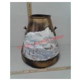 Large WearEver aluminum buckets pail painted