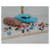 Vintage metal Tonka toy car, Chevy VHS tape