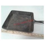 Square cast iron skillet pan 9"