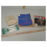 Ford car manuals and V8 engine book - 1947 Ford