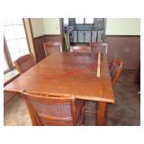 BAR HEIGHT TABLE WITH 6 CHAIRS